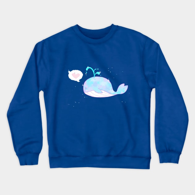 Kawaii Whale Crewneck Sweatshirt by Revynix